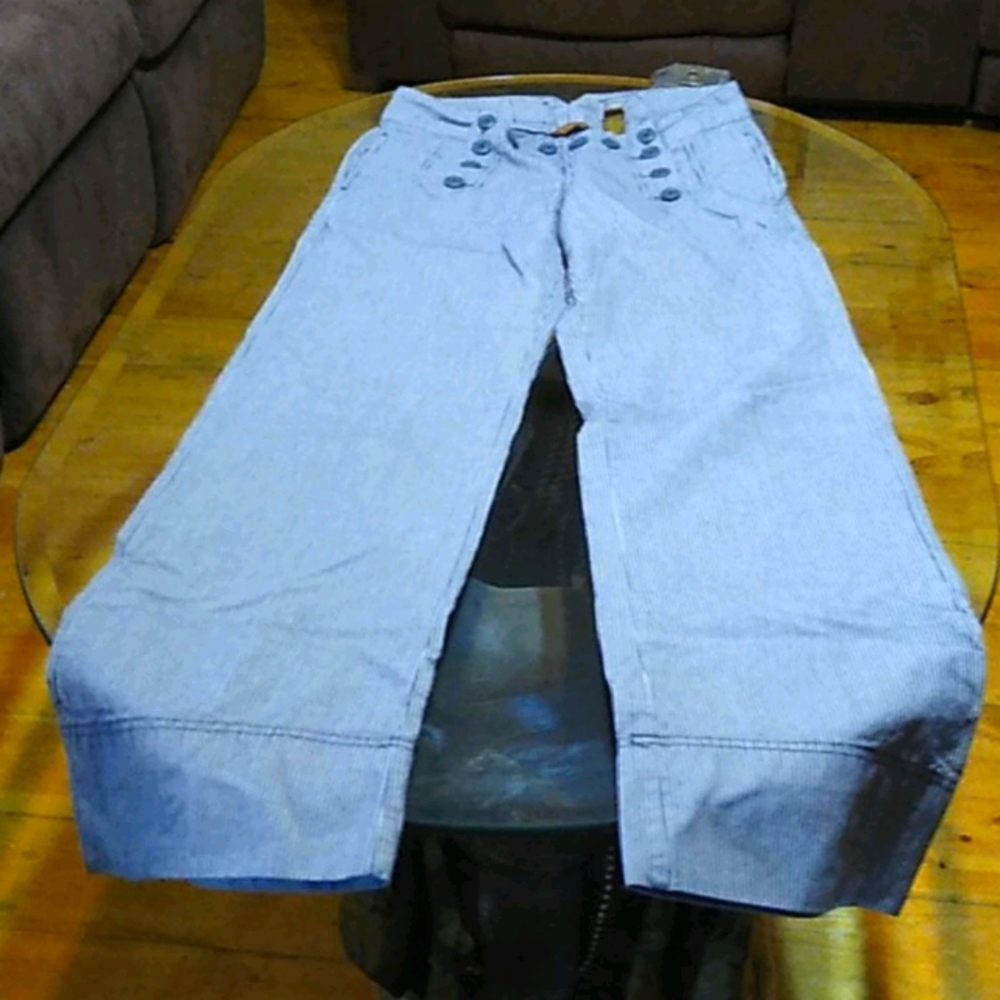 FINAL PRICE Copper Key Pin-striped Bell-bottoms Size 1